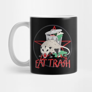 Eat Trash Opossum Heavy Metal Fun Animal Mug